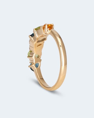 Produktabbildung 3 für Ring mit Edelsteinmix, Diamanten & Brillanten