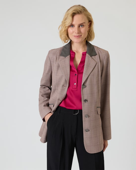 Produktabbildung für Blazer mit Gitterkaro