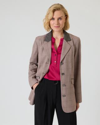 Blazer mit Gitterkaro