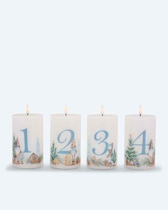 Produktabbildung für LED-Adventskranzkerzen, 4tlg.