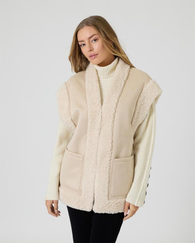 Faux Shearling Weste