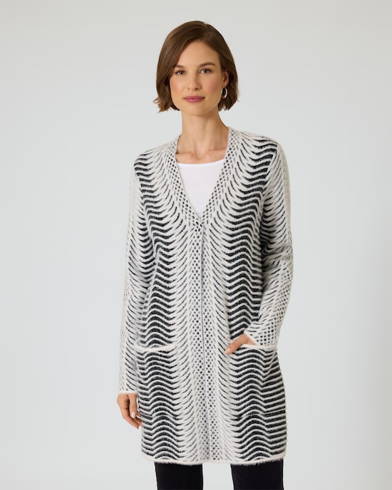 Produktabbildung für Cardigan mit Zebrastreifen