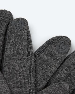 Handschuhe mit Hahnentrittmuster