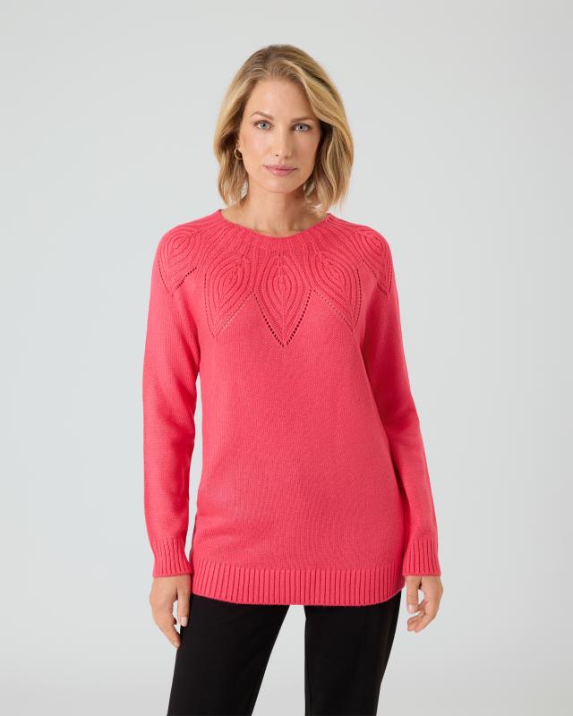 Pullover mit Ajourmuster