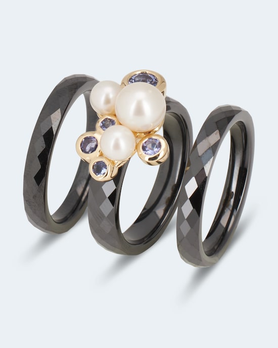Produktabbildung für Ring-Set Keramik, 3tlg.