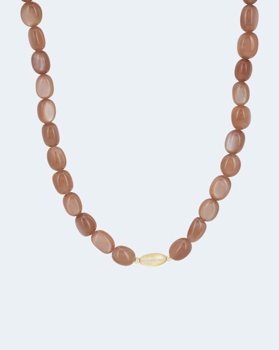 Produktabbildung für Collier mit Schoko-Mondstein