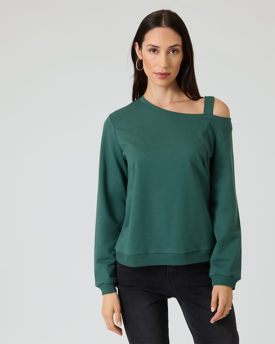 Produktabbildung für Cold Shoulder Sweatshirt