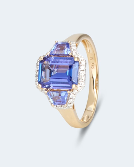 Produktabbildung für Ring mit Tansanit AAAA+ & Brillant