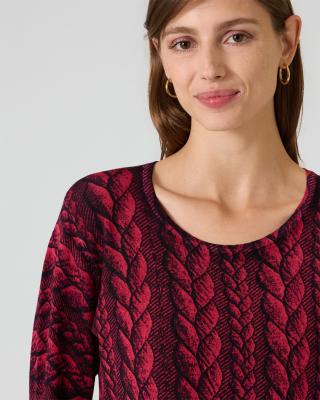 Classic Pullover mit Strickmuster "Ombre"