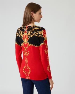 Classic Pullover mit Ornament-Druck