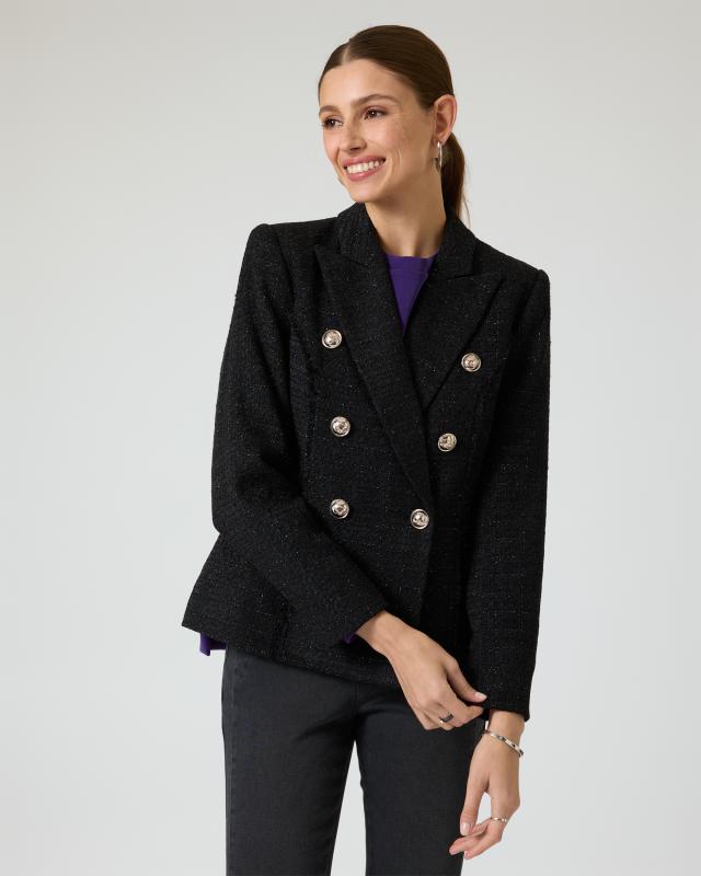 Blazer aus Bouclé Modell "Wow"