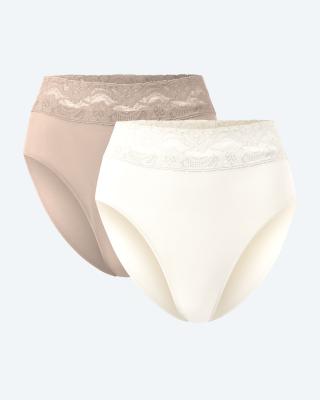 Seamless Slips mit Spitze, Duo