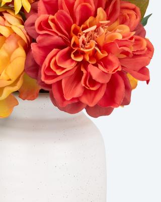 Kunstblumenarrangement Herbst mit Vase