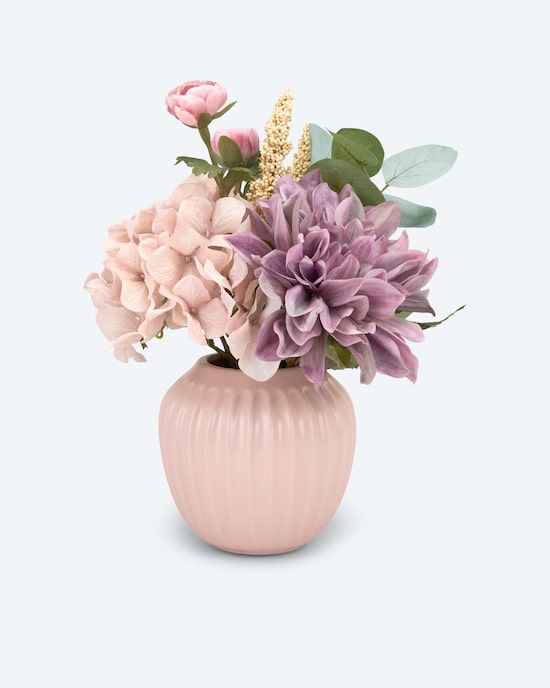 Produktabbildung für Kunstblumenarrangement Dahlie mit Vase