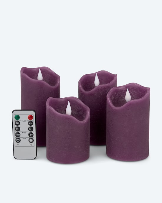Produktabbildung für LED-Stumpenkerzen, 4tlg.