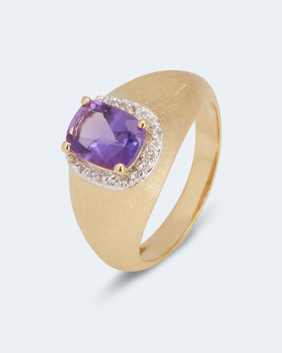 Produktabbildung für Ring mit Amethyst und Topas