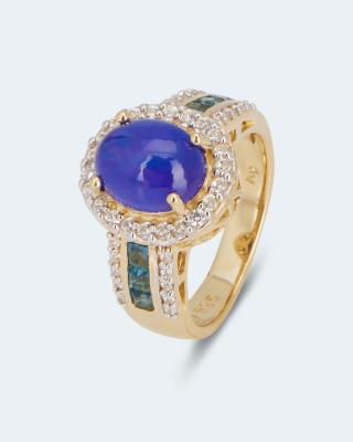 Ring mit blauem Opal