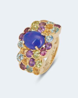 Ring mit blauem Opal