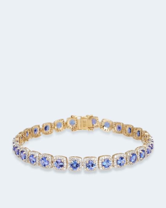 Produktabbildung für Armband mit Tansanit AAAA & Diamant