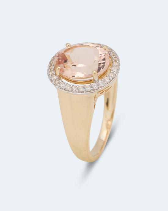 Produktabbildung für Ring mit Morganit und Zirkon