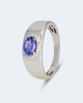 Ring mit Tansanit & Diamanten