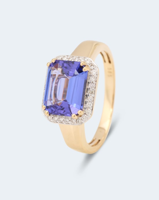 Produktabbildung für Ring mit Tansanit AAAA+ und Brillant
