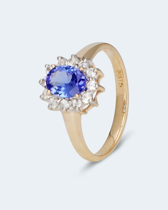 Produktabbildung für Ring mit Tansanit AAAA