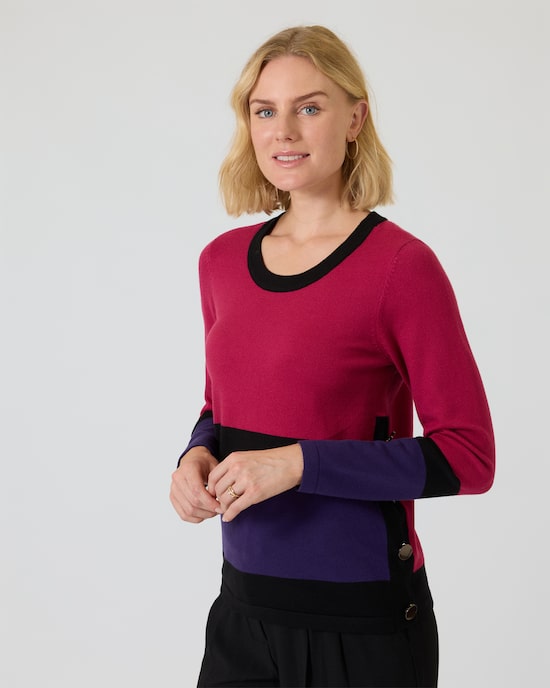 Produktabbildung für Pullover mit Knopfleisten