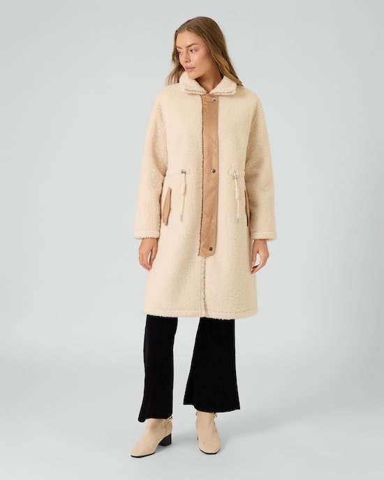 Produktabbildung für Faux Shearling Mantel