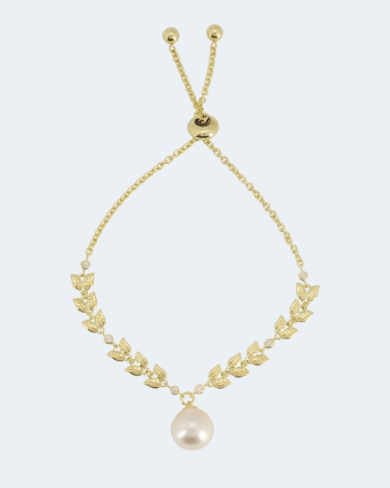 Produktabbildung für Slider-Armband mit MK-Perle & Zirkonia