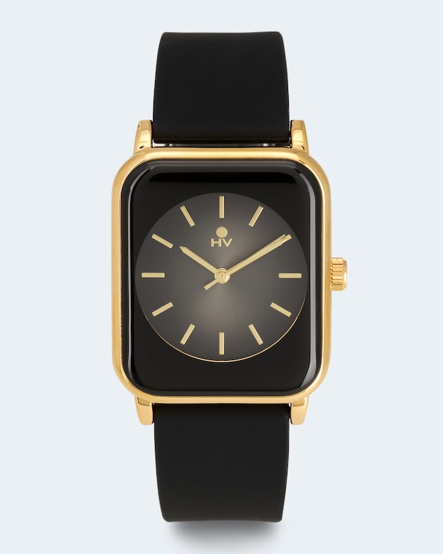 Damenuhr mit Silikonarmband
