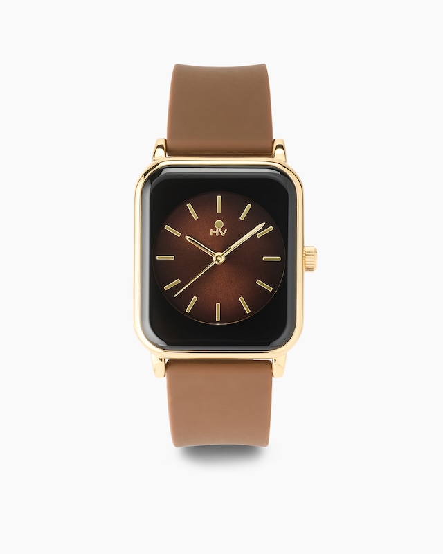 Damenuhr mit Silikonarmband