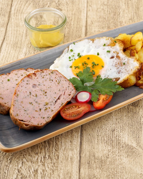 Produktabbildung für Bärlauchfleischkäse, 3x 450 g