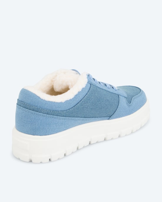 Produktabbildung für Sneaker mit Fellimitat