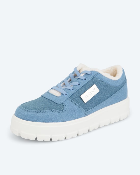 Produktabbildung für Sneaker mit Fellimitat
