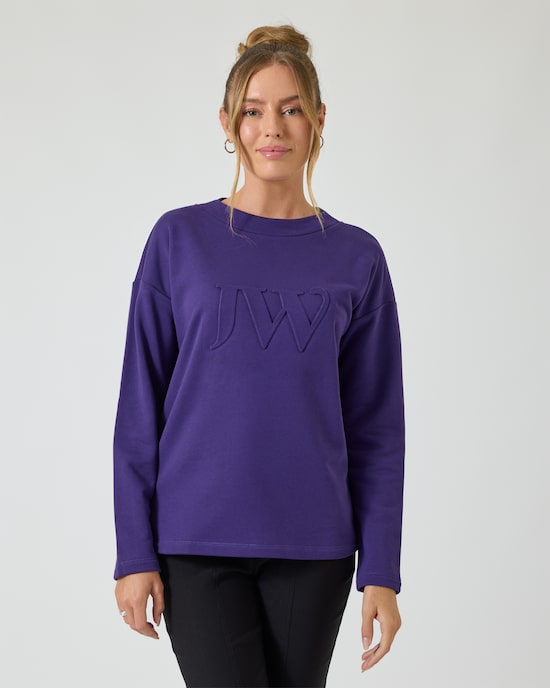 Produktabbildung für Pullover mit geprägtem Logo