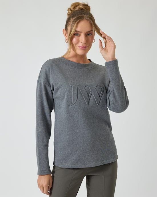 Produktabbildung für Pullover mit geprägtem Logo