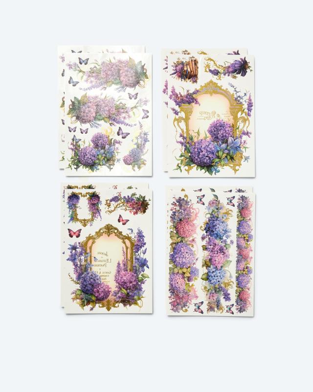 Wassertransfer-Set Floral 2024