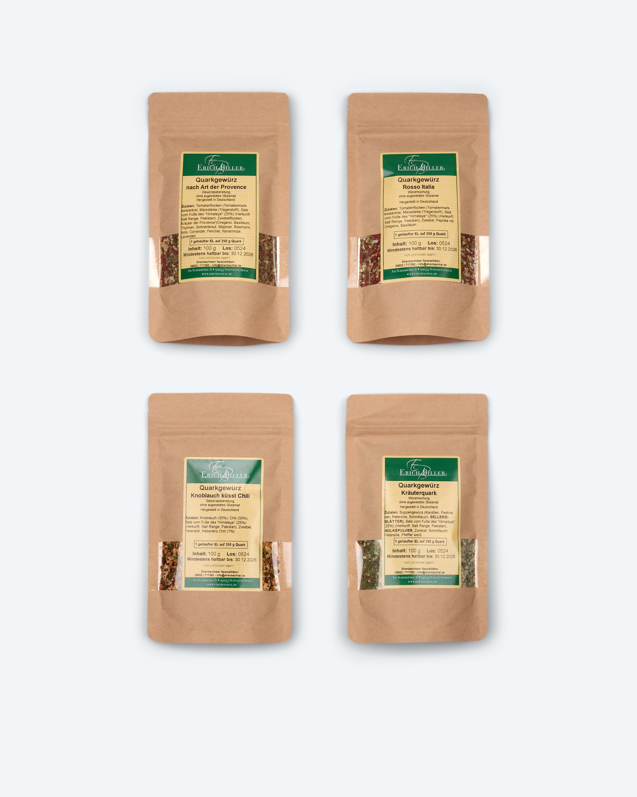 Produktabbildung für Quarkgewürze-Mix, 4tlg.
