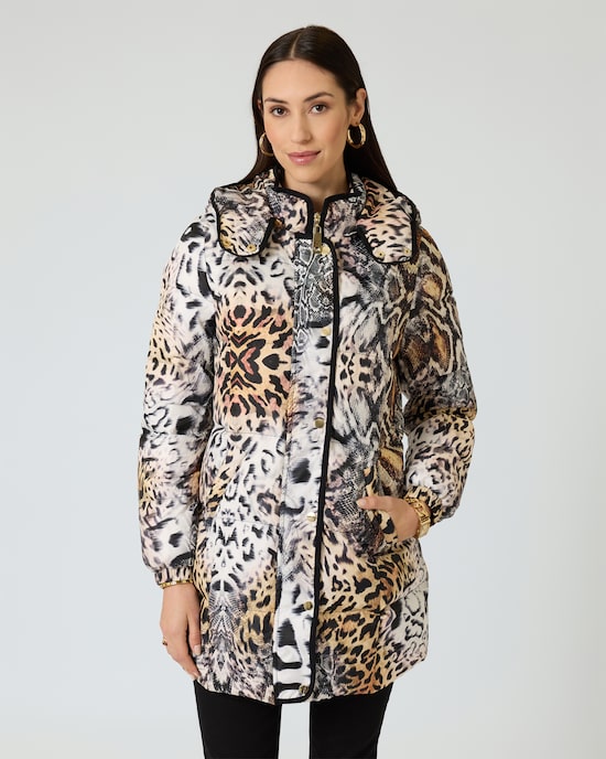 Produktabbildung für Daunenjacke mit Animal-Print