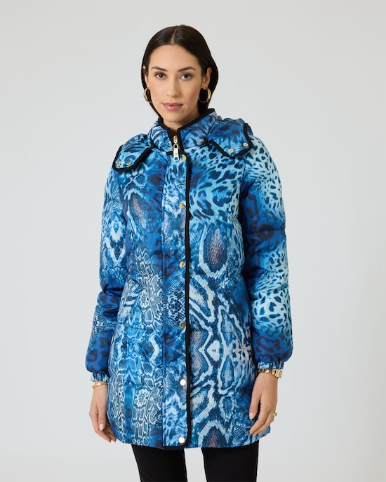 Produktabbildung für Daunenjacke mit Animal-Print