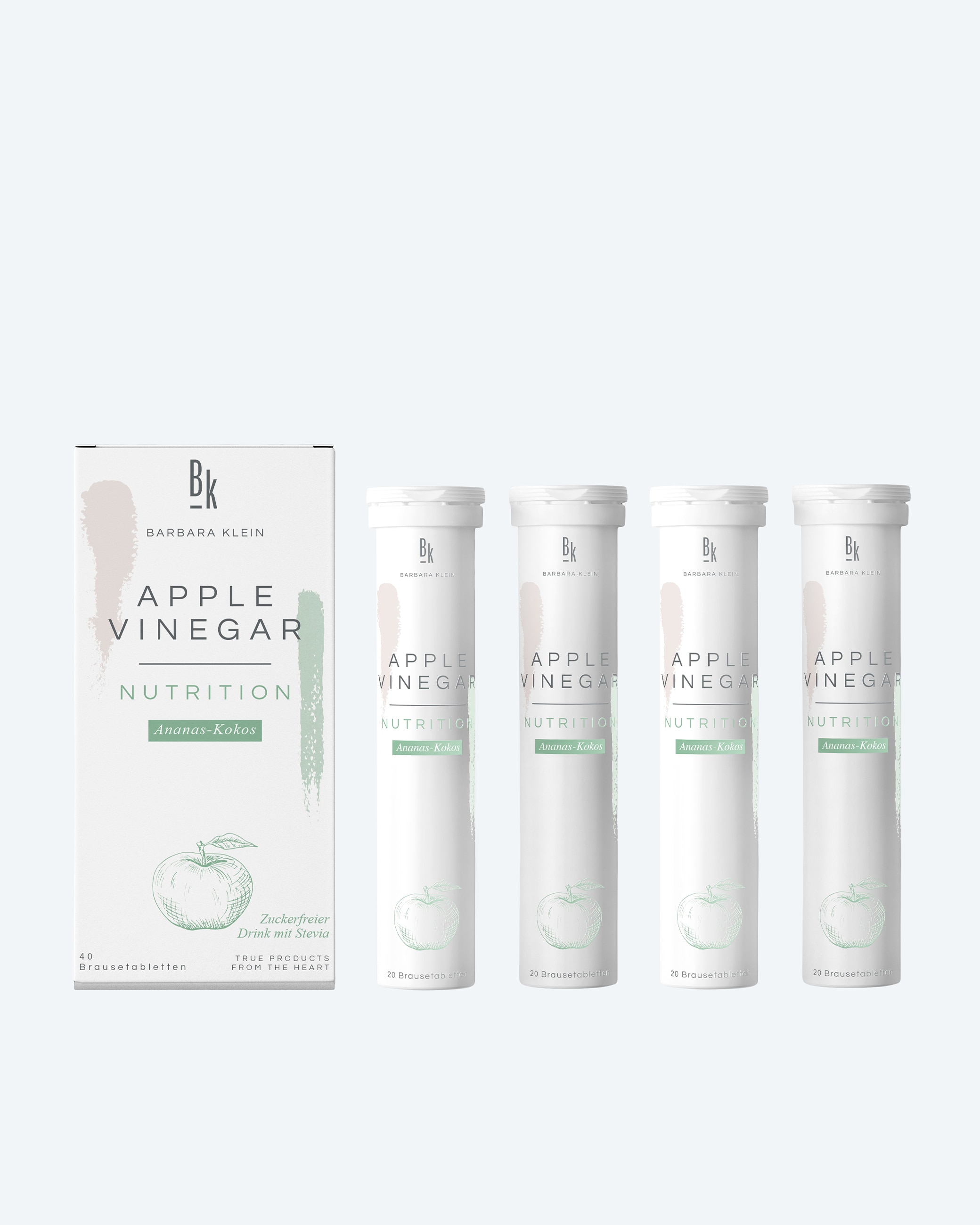 Produktabbildung für Apple Vinegar, 4x 20 Brausetabletten