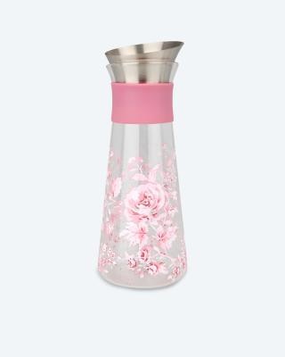 Wasserkaraffe im Rosen-Design