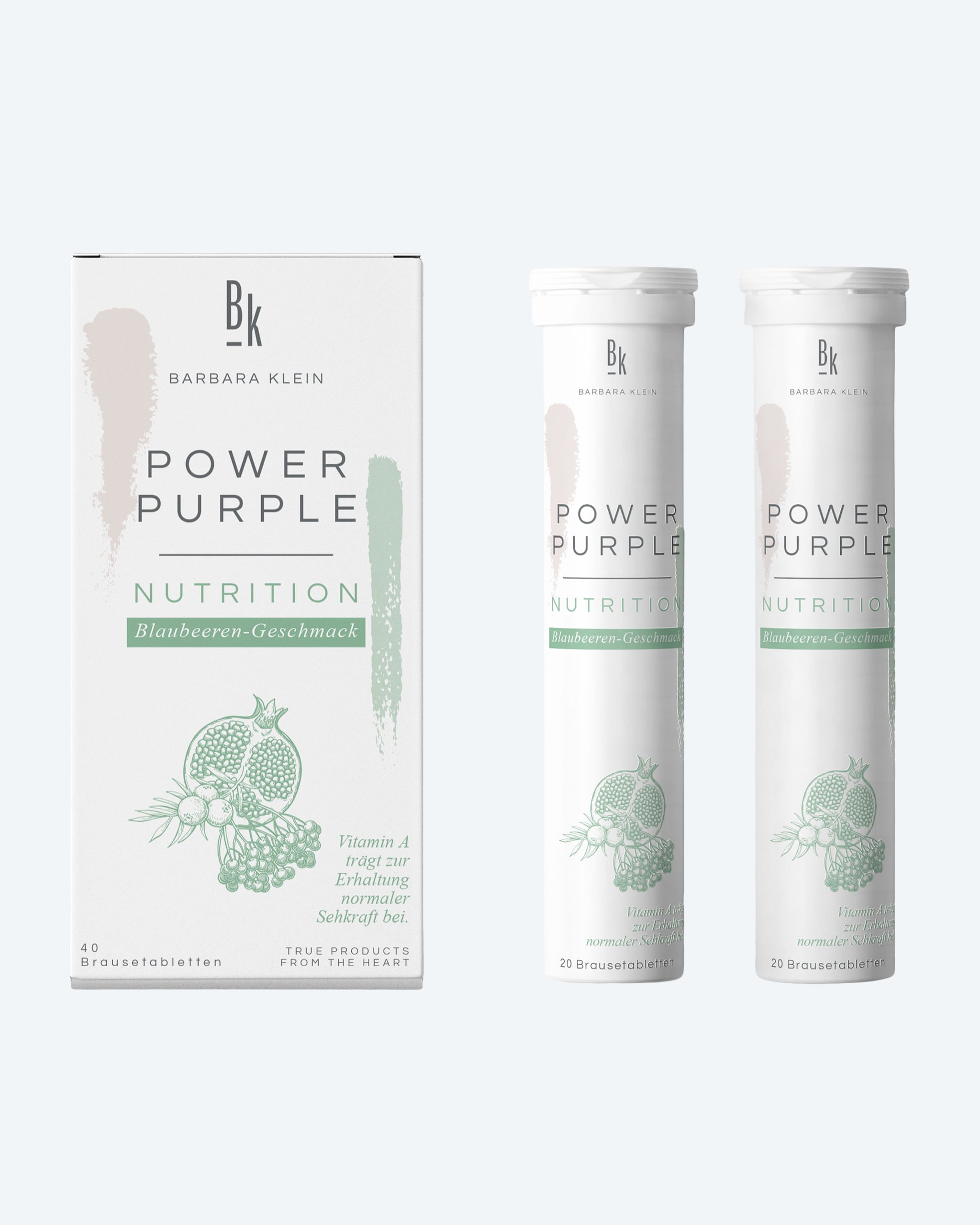 Produktabbildung für Powerpurple, 2x 20 Brausetabletten