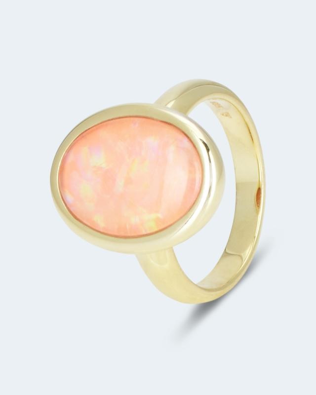 Ring mit Opal-Triplette