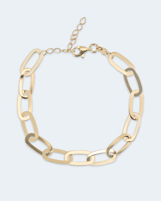 Produktabbildung für Paperclip-Armband aus 585er Gold