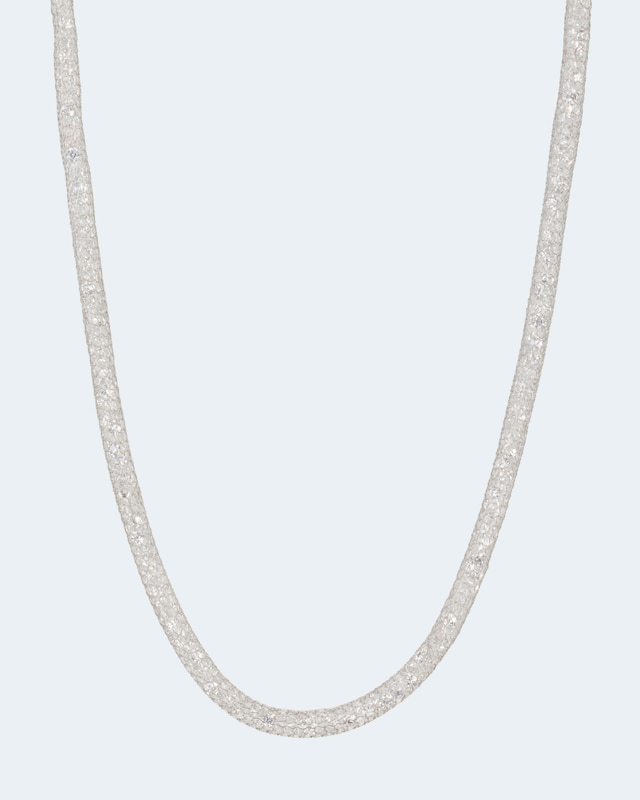 Flechtcollier mit Zirkonia