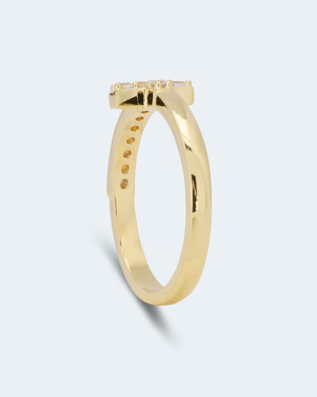 Ring "Kreuz" mit Zirkonia