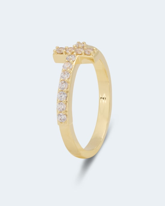 Produktabbildung für Ring "Kreuz" mit Zirkonia