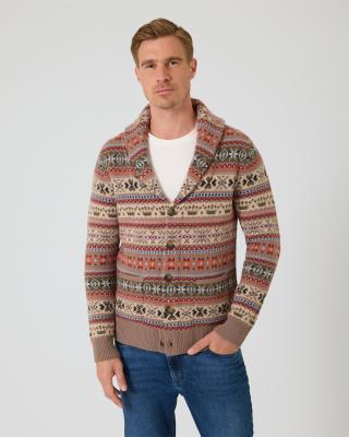 Cardigan mit Jacquard-Muster